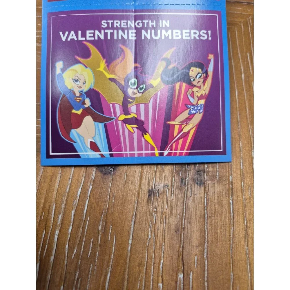 DC Super Hero Girls Valentines With Tattoos Box not included to save on shipping